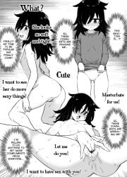 1girls baggy_eyes dialog dialogue english_text female female_focus female_only fingering fingering_pussy fingering_self hair_over_one_eye hoodie hoodie_only kuroki_tomoko kusayarou light-skinned_female light_skin long_hair manga manga_style masturbating masturbation naked naked_female nipples petite petite_body petite_breasts petite_female petite_girl phone phone_screen pussy pussy_juice pussy_juice_drip selfie selfie_pose shirt shirt_only shirtless slut slutty_clothing slutty_outfit small_boobs small_breasts smaller_female teen teenage_girl teenager text thighs tired_eyes watashi_ga_motenai_no_wa_dou_kangaetemo_omaera_ga_warui! wet wet_body wet_pussy white_skin white_skinned_female whore