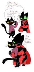 anthro black cartoon_network domestic_cat duo fan_character felid feline felis female male male/female mammal mao_mao:_heroes_of_pure_heart sheriff_mao_mao_mao snappy_snaz