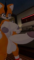 big_ass big_breasts cock_out friday_night_funkin friday_night_funkin_mod horny_femboy huge_balls huge_cock in_bedroom ready_for_sex tails_doll tailsko_doll thick_thighs vrchat vrchat_avatar