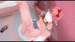 1boy 1girls 3d 3d_animation accessory animated areola areolae bathrobe bathroom_sex bathroom_stall blue_eyes bodily_fluids bodily_fluids_in_pussy breasts constricted_pupils coral_pink_hair covering_another's_mouth covering_mouth creampie cum cum_in_pussy cum_inside cumming doki_doki_literature_club dubious_consent ejaculation female_focus forced gag gagged genital_fluids genitals gloved_handgag gloves hair_accessory hair_bow hair_ornament hairless_pussy hand_gagged hand_on_mouth hand_over_another's_mouth hand_over_mouth handgag hetero indoors koikatsu light-skinned_female light-skinned_male light_skin looking_at_another mashirosolera medium_breasts nipples no_sound penis pink_hair questionable_consent rape red_bow sayori_(doki_doki_literature_club) sex short_hair short_playtime shorter_than_30_seconds sound_request straight toilet toilet_stall vaginal vaginal_creampie vaginal_penetration video white_gloves