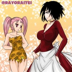 2girls chef female female_only multiple_girls rayo_raitei_art setsuno_(toriko) tagme toriko toriko_(series)