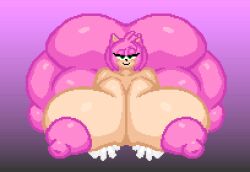 amy_rose animated bad_anatomy big_ass big_breasts big_butt huge_ass huge_breasts pixel_animation pixel_art sonic_(series) sonic_the_hedgehog_(series) the_inclined_trunk