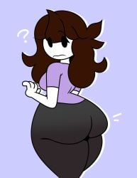 1girls ? ass big_ass big_butt brown_hair butt fat_ass fat_butt female female_only fully_clothed huge_ass huge_butt jaiden jaiden_animations looking_at_viewer looking_back looking_back_at_viewer marioishere7 solo thick_ass thick_butt tight_clothing youtube youtuber youtuber_girl