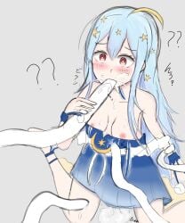 1girls after_sex algorhythm_project aosora_popo_(algorhythm_project) cum cum_drip cum_in_mouth cum_in_pussy female rape tentacle tentacle_sex virtual_youtuber