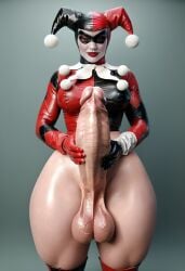 ai_generated big_balls big_penis clown clown_girl cock cute cute_face futa_only futanari futanari harley_quinn harley_quinn_(classic) huge_ass huge_balls huge_cock makeup penis solo solo_futa stroking_penis thick thick_penis thick_thighs thighs zzzxxxccc_(ai)