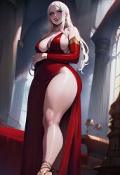 ai_generated carmilla_(castlevania) castlevania demonsummonerai dress fanart fangs female_only fully_clothed pale-skinned_female thiccwithaq_(ai_style) vampire vampire_girl