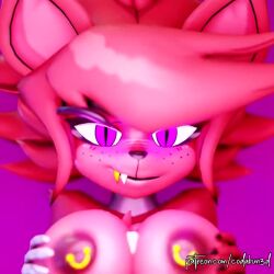 3d_(artwork) 3d_animation animated animatronic anthro areola big_breasts breast_play breasts canid canine codabun digital_media_(artwork) duo eye_patch eyewear female five_nights_at_freddy's fox foxy_(cally3d) foxy_(fnaf) fredina's_nightclub furry genitals gold_(metal) gold_tooth human machine male male/female mammal nipple_piercing nipples no_sound penis piercing pink_eyes pupils robot scottgames sex slit_pupils tagme titjob video