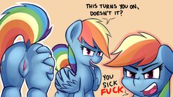 16:9 2019 4k absurd_res anon_1515 english_text equid equine female feral friendship_is_magic hair hi_res looking_at_viewer mammal multicolored_hair my_little_pony pterippus pussy rainbow_dash_(mlp) rainbow_hair text