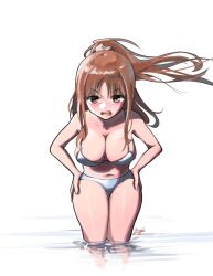 1girls _breasts angry angry_expression angry_eyebrows angry_face bare_arms bare_belly bare_chest bare_hands bare_hips bare_legs bare_midriff bare_navel bare_shoulders bare_skin bare_thighs belly belly_button big_breasts breasts brown_eyebrows brown_eyes brown_eyes_female brown_hair brown_hair_female busty busty_female busty_girl cleavage collarbone curvaceous curvaceous_body curvaceous_female curvaceous_figure curvaceous_hips curvaceous_thighs curvy curvy_body curvy_female curvy_figure curvy_hips curvy_thighs digital digital_art digital_drawing digital_drawing_(artwork) digital_media digital_media_(artwork) elbows exposed_arms exposed_belly exposed_chest exposed_hips exposed_legs exposed_midriff exposed_navel exposed_shoulders exposed_skin exposed_thighs female female_focus female_only fingers frown frown_eyebrows frowning frowning_at_viewer gomibako groin half_submerged hand_on_hip hand_on_own_hip hands_on_hips hands_on_own_hips high_resolution highres hourglass_figure large_boobs large_breasts lean_figure leaning leaning_forward long_hair looking_at_viewer midriff narrow_waist navel open_mouth original original_art original_artwork original_character parted_lips partially_submerged partially_submerged_legs plump ponytail shoulders simple_background slender_body slender_waist slim_waist solo standing submerged_feet submerged_legs thick_thighs thighs tongue upper_body upper_teeth white_background wide_hips