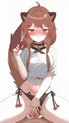 500_years_old ai ai_generated girl huge_cock liri liri_luna liriluna pussy sex size_difference stomach_bulge tanuki_ears tanuki_girl tanuki_tail tsundere vaginal_penetration vaginal_sex virtual_youtuber vtuber