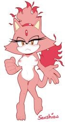blaze the cat from sega by senshion