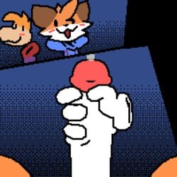 1:1 2019 :3 animated canid canine dithering fox gif humanoid_penis loop male male_focus mammal masturbation penile penile_masturbation penis pixel_art precum rayman rayman_(series) superiorfox ubisoft video_games