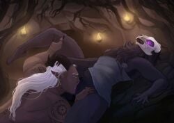 1boy 1boy1girl 1demon 1elf 1girls 1monster 2_horns a_soul_to_embrace_(book) anthro antlers big_horns black_claws black_fingernails black_fur black_nails black_pubic_hair black_tattoo bone bones bottomless bottomless_female breasts breasts_out cave clawed_feet clawed_fingers clawed_hands clawed_toes claws closed_eyes commission_art commissioned completely_naked completely_naked_male completely_nude completely_nude_male cunnilingus cunnilingus_from_monster dark-skinned-male dark_skin demon demon_boy demon_horns demon_king_(duskwalker_brides) demon_male demon_on_female detailed_background duskwalker duskwalker_brides elf elf_boy elf_ears elf_male fantasy fantasy_creature fantasy_world feet feet_paws fellatio female female_anthro female_pubic_hair finger_tattoo fingernails fluffy_fur foot_pads fur fuzzy glowing_eyes gold_earrings gold_jewelry golden_earrings grabbing grabbing_another's_hair grabbing_another's_leg grabbing_hair grabbing_leg grabbing_legs gray_nipples grey_nipples guided_fellatio hair hair_grab hair_pull hair_pulling hand_on_another's_head hand_on_hair hand_on_head hand_on_hip hand_on_partner's_head hand_tattoo hetero holding holding_another's_leg holding_leg holding_legs horns humanoid humanoid_on_anthro humanoid_penetrated humanoid_penetrating in_cave interspecies interspecies_relationship interspecies_sex ioana_nsfw_art ioanamuresanart jabez_(duskwalker_brides) knuckle_tattoo leg_fur leg_grab leg_up legs licking licking_another licking_partner licking_pussy licking_pussy_juice light_nipples long_hair looking_at_another looking_at_partner looking_down looking_down_at_partner looking_pleasured lying lying_on_back m/f male male/female male_demon male_elf male_human/female_anthro male_humanoid male_monster mane monster monster_boy monster_girl monster_on_female monster_on_humanoid monster_on_male monster_on_monster monster_pussy not_ai_generated novel_character novel_illustration opal_reyne_(writer) pointy_eared_humanoid pointy_ears pubic_hair pulling_hair purple_eyes purple_pussy pussy rabbit_paws rabbit_skull roots sex sharp_claws sharp_fingernails sharp_nails sharp_teeth short_horns silver_hair skull skull_head small_breasts small_horns spoiler spoilers straight straight_hair tagme tattoo tattoo_on_arm tattoo_on_back tattooed_arm tattoos tattoos_everywhere teeth toe_beans toe_pads tongue tongue_out tree_root unusual_anatomy unusual_genitalia unusual_pussy white_hair zylah_(duskwalker_brides)