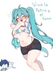 argentinian miku from vocaloid by skyaboveme
