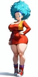 1girls ai_generated big_ass big_breasts big_butt brasil_louco bubble_ass bubble_butt bulma_(afro) bulma_briefs clothed clothed_female curvaceous curvy curvy_body curvy_female curvy_figure dominant dominant_female dragon_ball dragon_ball_super dragon_ball_z female female_focus female_human female_only full_body full_clothed fully_clothed huge_breasts large_ass looking_at_viewer milf milf_body presenting seducing seducing_viewer seductive_look seductive_pose sexy sexy_body sexy_pose shueisha simple_background solo_female solo_focus tagme thick_ass thick_body thick_butt thick_legs thick_thighs toei_animation white_background