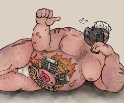 belly belly_bulge belly_button biceps breasts bulge bulge_through_clothing chubby chubby_ass chubby_belly chubby_cheeks chubby_male fat_ass fat_belly fat_butt fat_male hair hairy hairy_arms hairy_chest hairy_legs hairy_male heroes_of_the_storm laying_down laying_on_side male male_focus male_only male_tits manly mask masked_male muscles muscular muscular_arms muscular_legs muscular_male muscular_thighs obese obese_male overwatch overwatch_2 pierced_nose piercing piercings pig pig_mask roadhog scars scars_all_over scars_on_body tattoo tattoo_on_belly tattooed_male tits_out white_hair white_underwear
