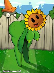 sunflower (pvz) from plants vs zombies by zombiecaracon0