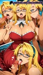 1boy 1girls 2025 4girls :>= adjusting_eyewear after_fellatio ai_generated artist_name bespectacled black-framed_eyewear blonde_hair blowjob blowjob_face blue-framed_eyewear blue_eyes breasts brown-framed_eyewear bust caressing_testicles cheek_bulge chest cock coke-bottle_glasses cum cum_in_mouth cum_in_nose cum_on_body cum_on_breasts cum_on_glasses cum_on_penis cum_on_tongue cum_string cumdrip dark_penis dick ejaculation electroworld eyebrows_visible_through_hair facial fellatio female foreskin freezing_(series) glasses green-framed_eyewear grey-framed_eyewear group_sex half-closed_eyes hand_on_eyewear hi_res high_quality high_resolution highres licking licking_penis long_tongue looking_over_eyewear multiple_fellatio multiple_girls nude opaque_glasses oral oral_sex over-rim_eyewear overflow patreon patreon_username penis phimosis pince-nez pink-framed_eyewear pov purple-framed_eyewear rectangular_eyewear red-framed_eyewear rimless_eyewear round_eyewear saliva satellizer_el_bridget semi-rimless_eyewear stable_diffusion straight strap_slip sucking teacher testicles tongue tongue_out uncensored under-rim_eyewear veins veiny_penis watermark white-framed_eyewear yellow-framed_eyewear