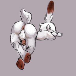 1:1 1boy anthro anthrofied anus ass erection feet ftrashman_(artist) fur furry hi_res male male_only nintendo nude paws penis pokémon_(species) pokemon pokemon_ss precum presenting scorbunny sketch solo testicles thick_thighs video_games white_fur wide_hips