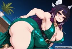 4k ai_generated bangs big_ass big_butt big_thighs butt columbina_(genshin_impact) curvy curvy_body curvy_female curvy_hips dress genshin_impact high_resolution hips hoyoverse huge_ass huge_butt huge_thighs hyper hyper_ass hyper_butt hyper_thighs large_ass large_butt large_thighs miralicit multicolored_hair naughty_face sexy sexy_body sexy_female sexy_pose shortstack small_breasts thick_ass thick_butt thick_hips thick_legs thick_thighs wide_hips wings young younger_female