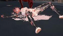 3d asian asian_female big_breasts breasts cindy_moon covered_in_cum defeated defeated_heroine defeated_superheroine koikatsu marvel raped raped_female raped_girl raped_superheroine silk_(marvel) spider-man_(series) thick_thighs thighs