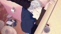 bathroom_sex bathroom_stall bathroom_wall glasses kissing kissing_while_penetrated male/male mydei_(honkai:_star_rail) phainon_(honkai:_star_rail) tagme video womb_tattoo yaoi