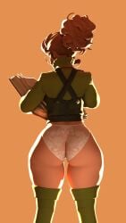 1girls 3d ass back_view deadlock female female_only huge_ass human jojomingles panties revealing_clothes solo solo_female standing wide_hips