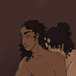 femboy femboy_on_female greek_mythology helen_of_troy hurricanes_art implied_nudity kissing kissing_back kissing_neck nude paris_(greek_mythology) paris_of_troy suggestive tan_skin the_epic_cycle trojan_war twink