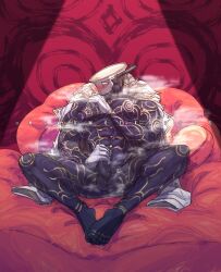 bara blush gay masturbating masturbation muscular muscular_male nohomoexpress steam steaming steaming_body steamy