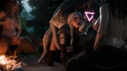 1boy 3d 3girls armor black_hair blender braid breasts camping canid canine canis charmed ciri doggy_style dubious_consent facepaint female female_supporting_bestiality feral feral_on_female feral_on_human fingering fingering_pussy fingering_self fondling_breast forced forced_sex from_behind fur gloves glowing_eyes goat_legs grey_fur heroine hypnosis interspecies larger_male light-skinned_female light_skin magic male mascara masturbation mind_control mounting on_all_fours on_knees open_mouth outdoors pants_down pants_pull red_hair sinthetic size_difference smaller_female succubus succubus_(the_witcher) sweat sword tail the_witcher_(series) the_witcher_3:_wild_hunt tongue unusual_pupils voyeur voyeurism watching white_hair wolf zoophilia