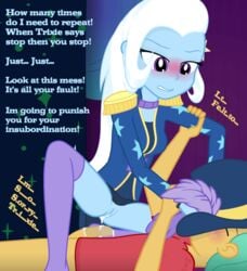 1boy 1girls animated cum cum_in_pussy cum_inside equestria_girls female girl_on_top hasbro my_little_pony randomtriples rape snails_(eg) snails_(mlp) trixie_(mlp) trixie_lulamoon trixie_lulamoon_(eg)