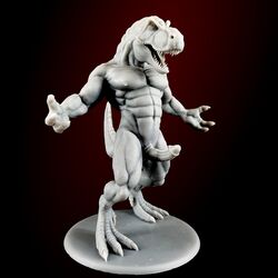 anthro dinosaur erection figure male male_only penis tailsup4tyranno