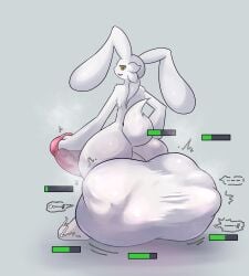 3_toes absurd_res after_vore anthro arm_tuft balls big_balls big_ears big_penis biped cheek_tuft cock_vore digestion facial_tuft feet floppy_ears fur fur_tuft gameplay_mechanics genitals gui health_bar hi_res huge_balls huge_cock huge_thighs hyper hyper_balls hyper_genitalia hyper_penis inside_balls kemono luniyz male mass_vore monotone_body monotone_fur multiple_prey penile penis shoulder_tuft sloshing_balls solo tail thick_thighs toes tuft vore white_balls white_body white_ears white_fur white_tail yellow_eyes zeg_yoros