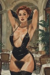 diana_burnwood hitman hitman_absolution hitman_(2016) io-interactive snakoo1961 ai_generated comic cartoony anime hentai manga cel_shaded watercolor_(artwork) female female_only naked naked_female nude nude_female hairy hairy_pussy bushy_pubes pubic_hair excessive_pubic_hair pussy boobs vagina nipples dress evening_gown partially_clothed flashing flashing_breasts flashing_pussy mansion kitchen hands_behind_head sexy sexy_pose posing posing_for_the_viewer milf milf_body busty busty_female sultry sensual hair_bun short_hair auburn_hair beautiful z_watercolor z_cinematic