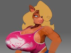 1girls 2025 2d_(artwork) 2d_artwork activision bandicoot barely_contained barely_contained_breasts big_breasts big_lips black_eyes blonde_hair breasts colossal_breasts crabtopus crash_(series) crash_bandicoot_(series) female female_focus female_only giant_breasts gigantic_breasts huge_breasts huge_lips large_breasts lips long_hair massive_breasts microsoft orange_skin shiny_breasts shiny_hair shiny_skin solo solo_female solo_focus tawna_bandicoot upper_body wip yellow_hair