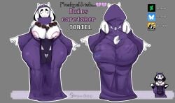 1girls 4_fingers areola areola_slip areolae areolae_slip ass bead_necklace beads big_areola big_areolae big_ass big_breasts big_butt big_ears big_hips big_nipples big_thighs breasts bubble_ass bubble_butt character_name character_sheet cloak curvaceous curvy_ass curvy_butt deltarune_(symbol) dress fat_ass fat_butt female female_focus female_only fur furry furry_female furry_only furry_tail goat goat_ears goat_girl goat_horns goat_humanoid goat_tail hips hood hood_up hooded_cloak horns huge_ass huge_boobs huge_breasts huge_butt huge_hips huge_thighs milf necklace nipple_piercing nipples pierced_nipples piercing piercings red_eyes solo solo_female solo_focus starstar000 tagme tail thick_ass thick_butt thick_hips thick_thighs thighs toriel undertale undertale_(series) undertale_au voluptuous voluptuous_body voluptuous_female white_fur white_hair wide_ass wide_butt wide_hips wide_thighs