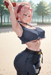 sakura haruno from naruto by lewdwaifulaifu
