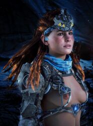 1girls 3d aloy faith103 female female_only game_screenshot horizon_zero_dawn mod solo upper_body