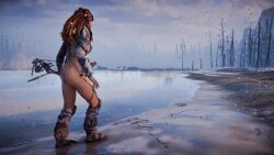 1girls 3d aloy faith103 female female_only full_body game_screenshot horizon_zero_dawn mod solo