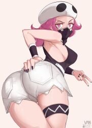 1girls armpit armpits ass ass_bigger_than_head big_thighs bubble_ass bubble_butt camel_toe cameltoe curvaceous curvy curvy_female curvy_figure fat_ass hourglass_figure massive_ass nipple_outline nipples nipples_visible_through_clothing pinup pokemon pokemon_sm presenting presenting_ass presenting_butt presenting_hindquarters showing_ass team_skull team_skull_grunt thick_ass thick_legs thick_thighs thigh_gap thunder_thighs thunderthighs vaniste variant variant_set wide_hips wide_thighs