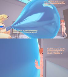 1futa 1girls 3d barghest_(gawain)_(fate) bikini blonde_hair commission condom condom_filling cum ejaculation english_text fate/grand_order fate_(series) female fujimaru_ritsuka_(female) futanari huge_balls huge_cock intersex koikatsu orange_hair penis tagme text xavierhuge