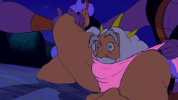 bondage captured disney father gag gagged humiliated king_triton male male_only muscular the_little_mermaid