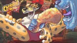 cheetah cheetos chips dudeshead furry fursona head la_meute sucking sucking_penis youtube