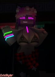 3d big_breasts character cuteskyler female female_only minecraft pink_hair skyler skyler_quinn tagme