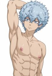 1boy 1male ai_generated bara big_penis bottom_pov civitai enticing gay gay_male illustrious_(stable_diffusion) implied_sex male male_focus male_only male_prey nude queer stable_diffusion sweat sweating tied_up tokyo_revengers yaoi black_and_white showing_off jerking jerkingoff one_arm_up arms_behind_head smirking_at_viewer smirking smirk tongue_out souya_kawata
