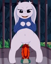 2019 anthro bottomless cave_story clothed clothing clothing_lift dildo female fur infamousrel lagomorph mammal masturbation mimiga open_mouth penetration pokeandpenetrate pussy pussy_juice scar sex_toy solo sue_sakamoto topwear toying_self vaginal_masturbation vaginal_penetration video_games white_fur