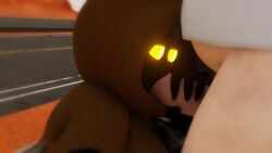 5_toes alien animated belly big_breasts black_body blender blowjob breasts clothed cumshot cumshot_in_mouth cumshot_on_face dark_skin dark_skinned_female deepthroat feet glowing glowing_eyes huge_breasts huge_hips huge_thighs human jawa justyschultz male mammal moaning money nude orange_eyes rough_sex short_stack sound star_wars tagme thick_thighs toes video wide_hips