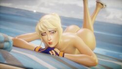 1girls 2025 3d 3d_background 3d_model ass ass_focus ass_up beach beach_background beach_towel big_ass blonde_female epic_games exposed_ass eyeshadow female female_focus female_only fingerless_gloves fortnite fortnite:_battle_royale gloves gloves_only hair_bun hairbun laying_on_beach laying_on_stomach laying_on_towel legs_up light-skinned_female light_skin looking_at_viewer lying lying_on_stomach lying_on_towel makeup myh3d nude nude_female purple_eyeshadow sea shiny_skin tide_strider_(fortnite) tied_hair video_game_character video_games wink winking_at_viewer x_redeyes