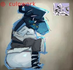 big_balls culowork dusekkar_(forsaken) forsaken_(roblox) huge_balls matt_dusek meme_in_the_background meme_reference roblox roblox_admins roblox_game robloxian self_upload sitting_on_balls tagme