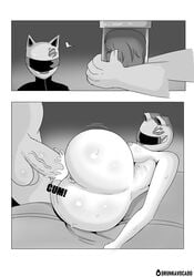 2koma black_and_white blackmail bribe celty_sturluson comic cum dat_ass drunkavocado dullahan durarara!! faceless_male female helmet huge_ass instant_loss_2koma male motorcycle_helmet severed_head sex spirit straight vaginal